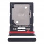 For Xiaomi Redmi Note 11T Pro+ SIM Card Tray + SIM Card Tray / Micro SD Card Tray (Black)