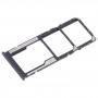 For Xiaomi Redmi 12C SIM Card Tray + SIM Card Tray + Micro SD Card Tray (Black)