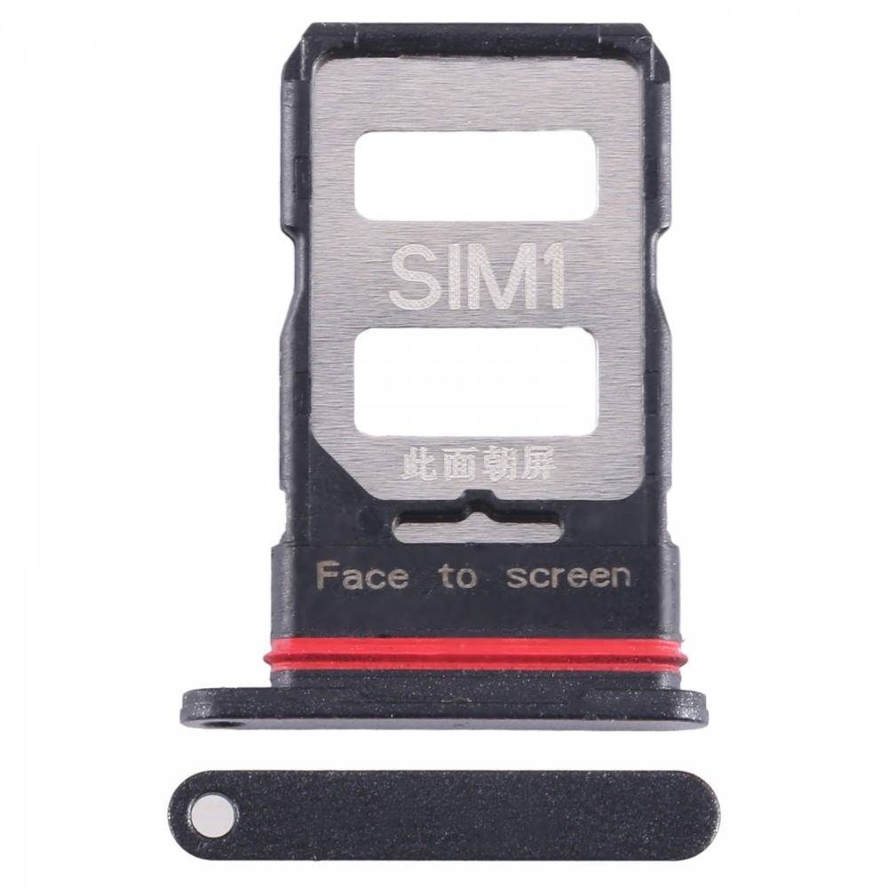 For Xiaomi Redmi K60 Pro SIM Card Tray + SIM Card Tray (Black)