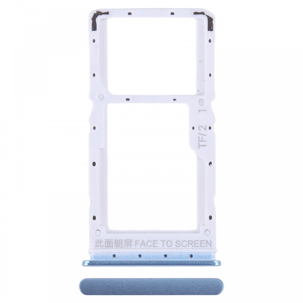 For Xiaomi Redmi Note 12 5G SIM Card Tray + SIM / Micro SD Card Tray (Blue)