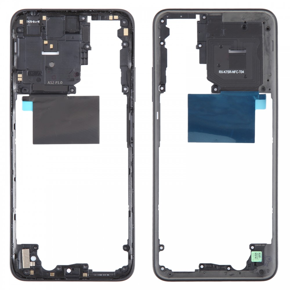 עבור Xiaomi Redmi Note 12S לוחית מסגרת מקורית מסגרת אמצעית (שחור)