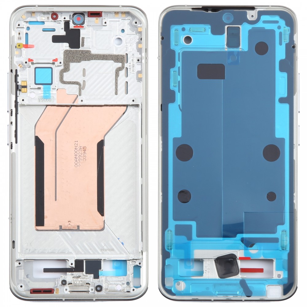 Xiaomi 14 オリジナルフロントハウジング LCD フレームベゼルプレート (シルバー)