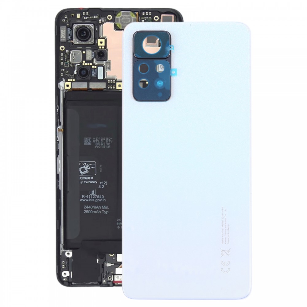 Originální zadní kryt baterie pro Xiaomi Redmi Note 11 Pro 4G 2201116TG 2201116TI (bílý)