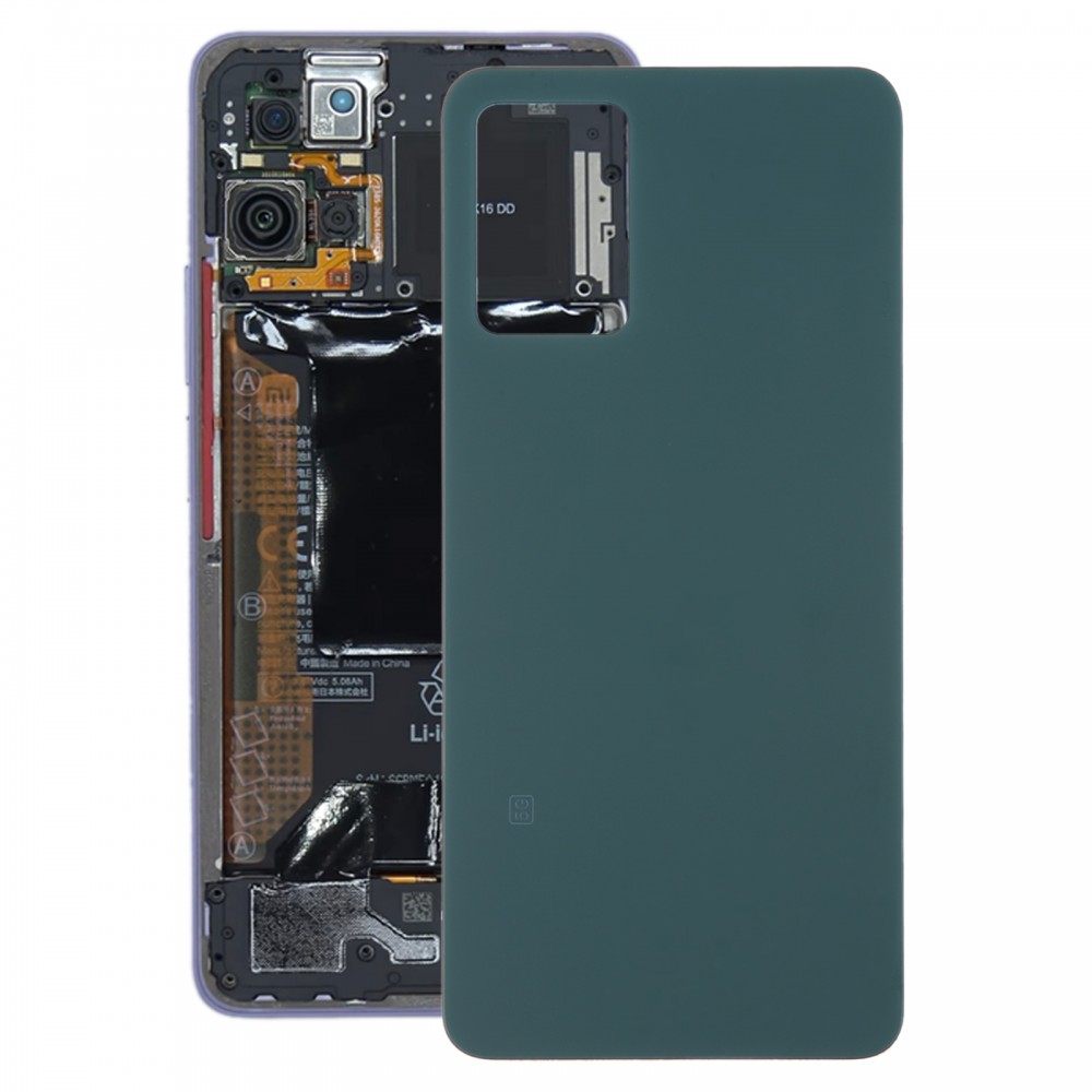 Pro Xiaomi 11i HyperCharge Glass Zadní kryt baterie (zelený)