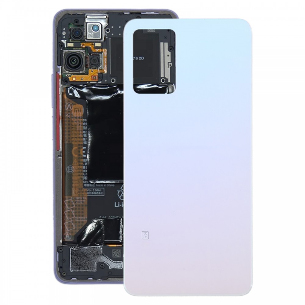 For Xiaomi 11i HyperCharge Glass Battery Back Cover(White)