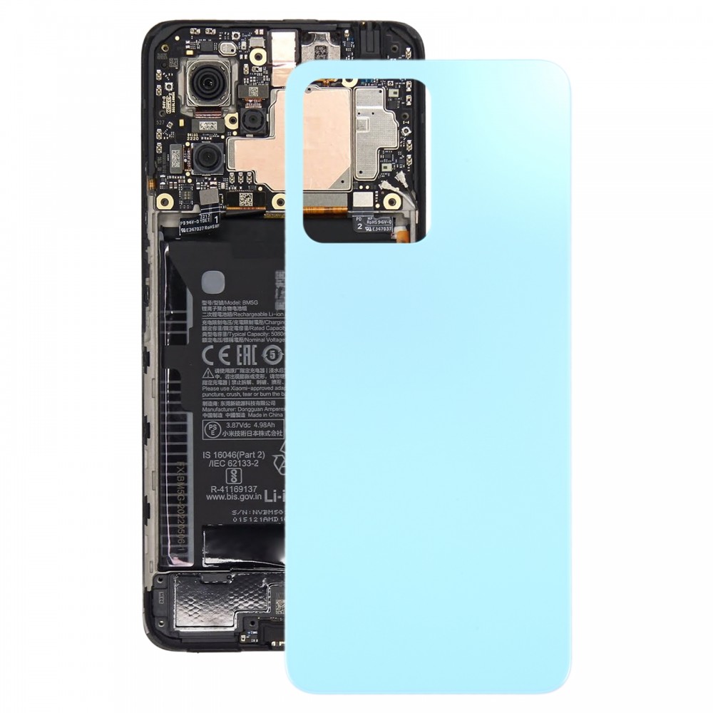 Xiaomi Redmi Note 12 4G オリジナルバッテリーバックカバー(ブルー)用