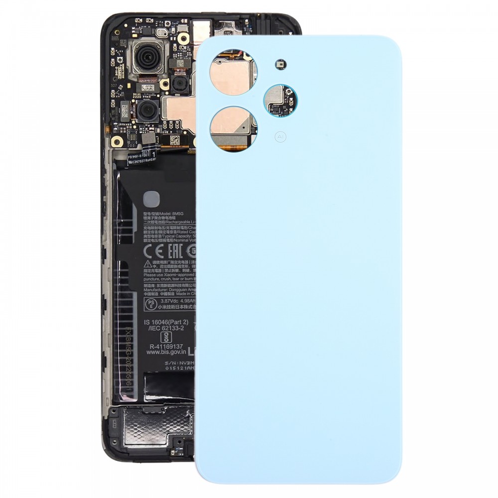 עבור Xiaomi Redmi 12 4G כיסוי סוללה מקורי (כחול)