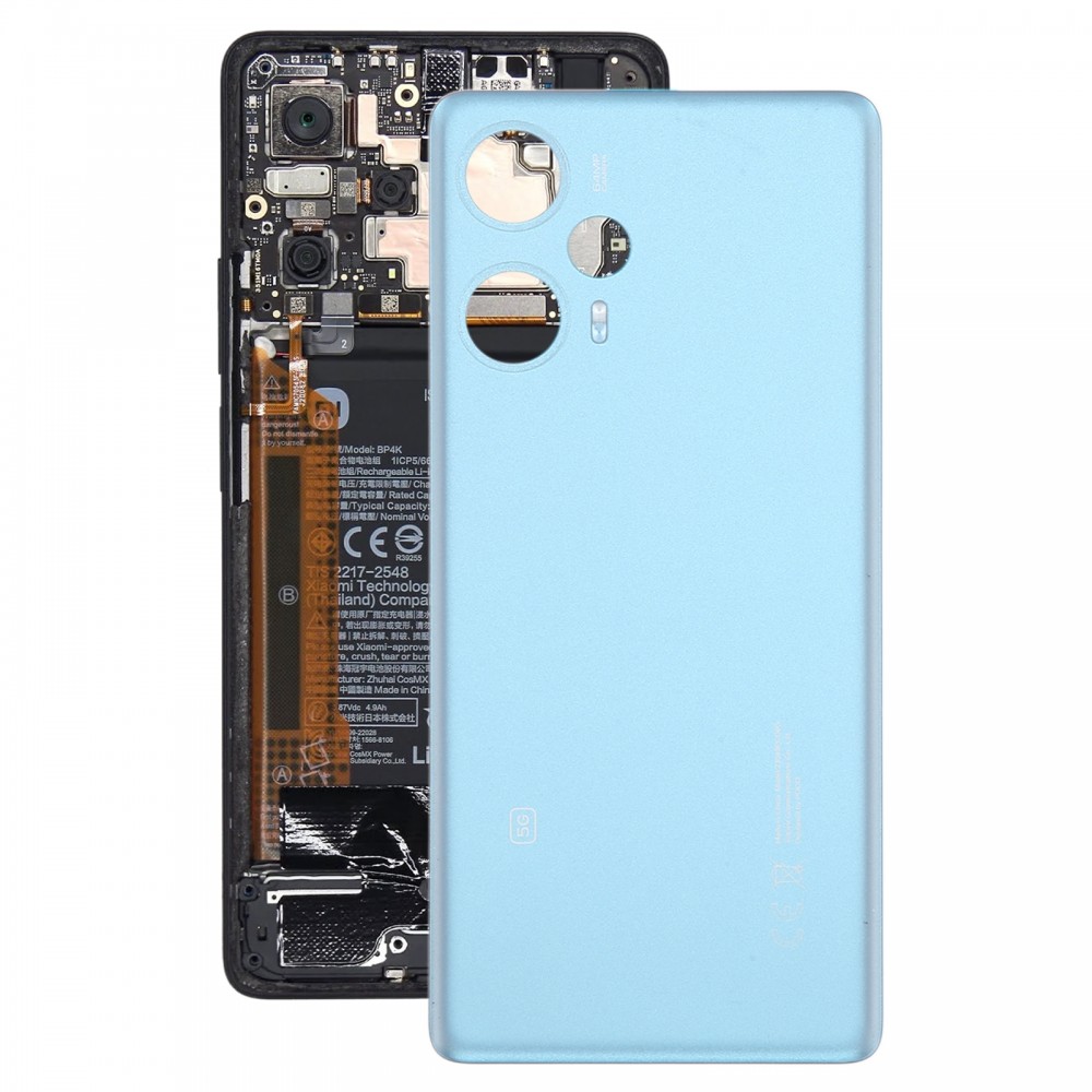 Per Xiaomi Poco F5 Cover posteriore batteria originale (blu)