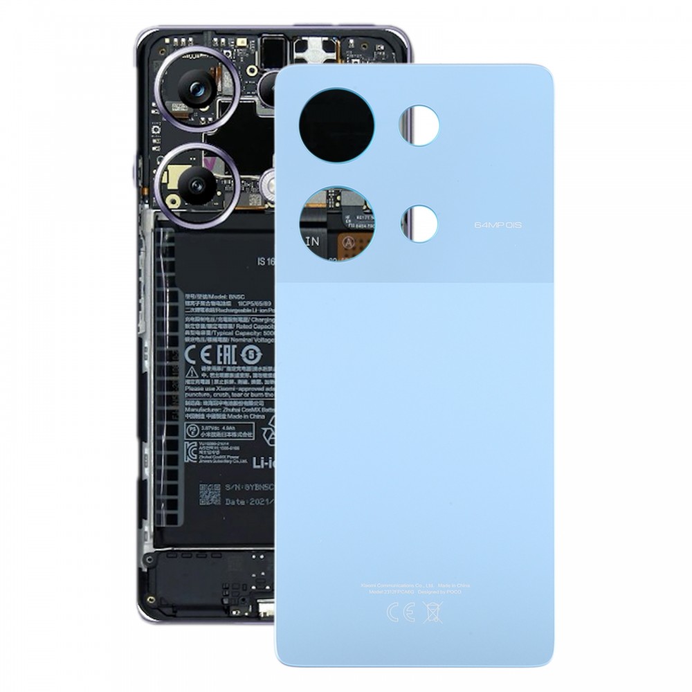 For Xiaomi Poco M6 Pro 4G Original Battery Back Cover(Blue)