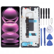 Materiál OLED Originální LCD obrazovka pro Xiaomi Redmi Note 12 Pro 5G Digitizer Full Assembly s rámem