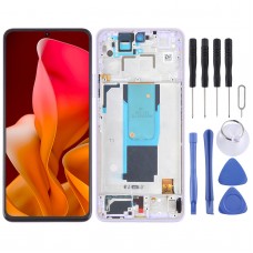 LCD képernyő Xiaomi 11i HyperCharge 5G digitalizálóhoz, teljes összeállítás kerettel (lila)