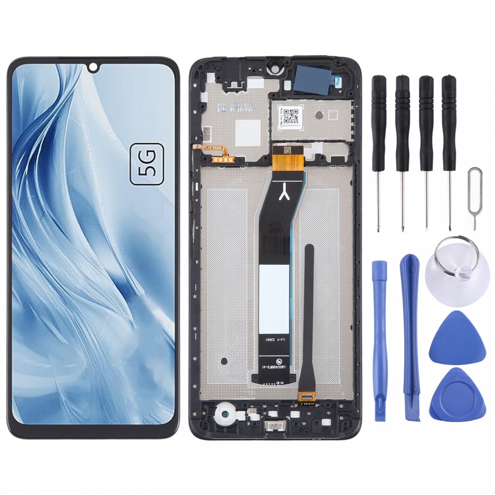 Pour Xiaomi Redmi 13C 5G matériau IPS d'origine écran LCD numériseur assemblage complet avec cadre