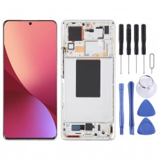 Xiaomi 12 Pro / 12S Pro AMOLED オリジナル LCD スクリーンデジタイザー フレーム付き完全アセンブリ (シルバー)