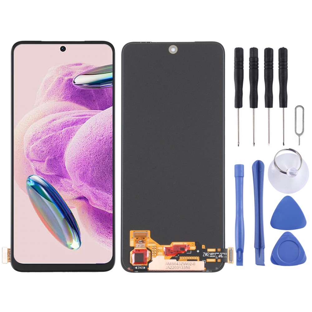 For Xiaomi Redmi Note 12S AMOLED Material Original LCD Screen and Digitizer Full Assembly