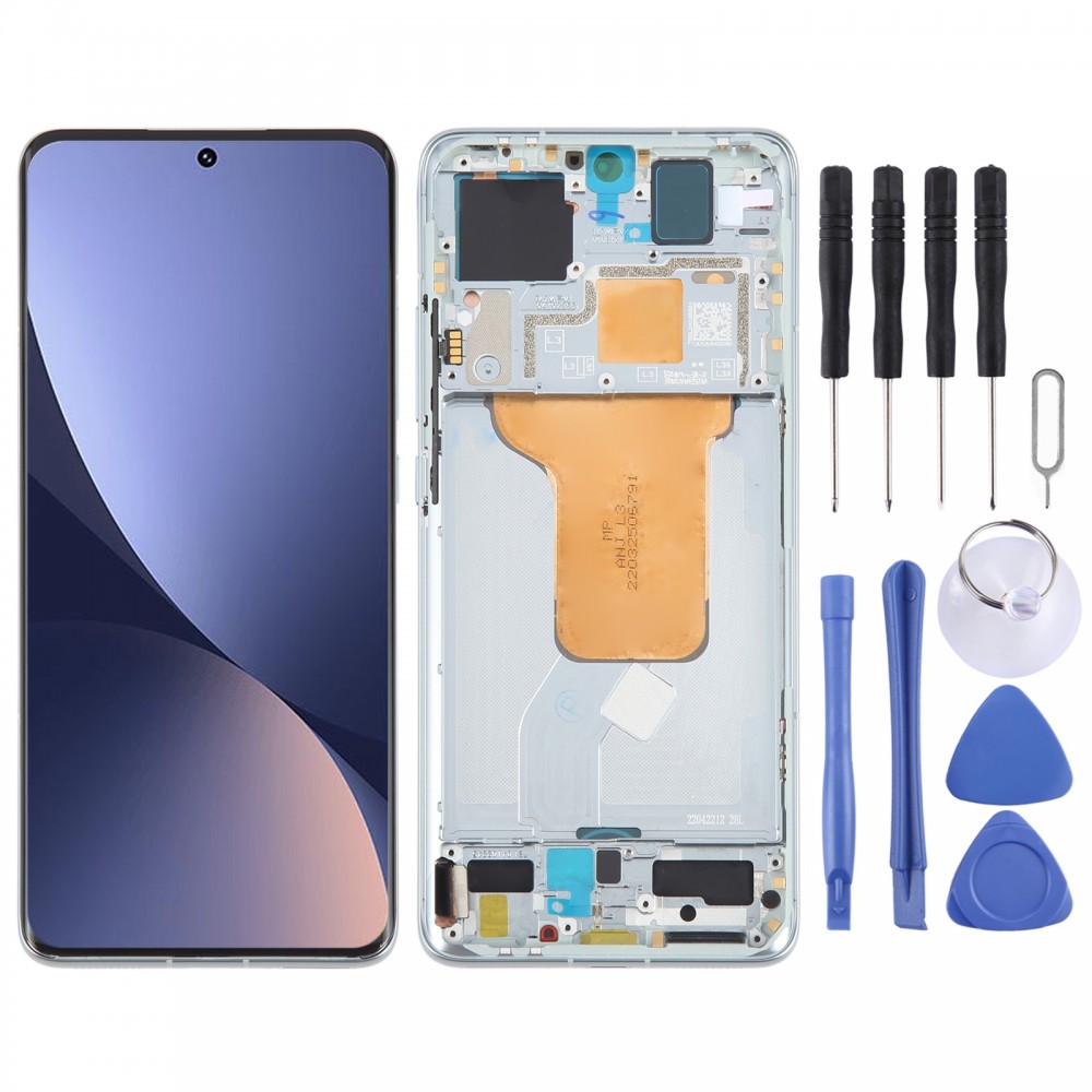 For Xiaomi 12S Original AMOLED Material LCD Screen Digitizer Full Assembly with Frame (Green)