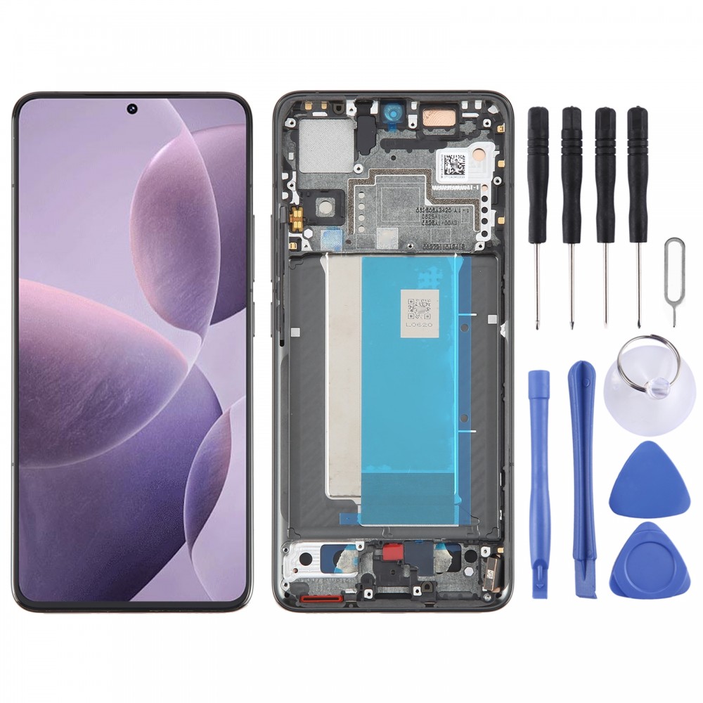 עבור Xiaomi Redmi K70 Pro חומר AMOLED מקורי מסך LCD Digitizer הרכבה מלאה עם מסגרת (שחור)
