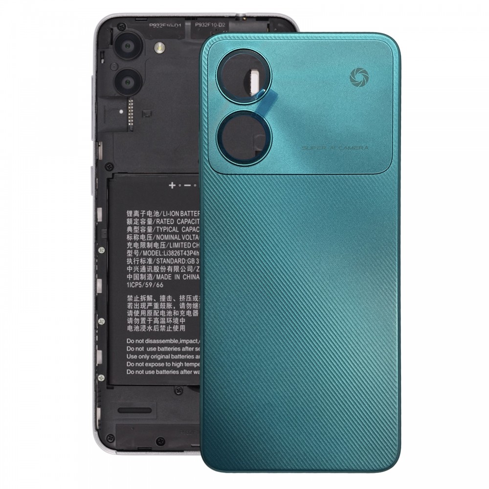 Задняя крышка аккумулятора для ZTE Blade A34 (синяя)