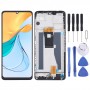 ZTE Blade V50 Vita 8550 LCD képernyős digitalizálóhoz, teljes összeszerelés kerettel (fekete)