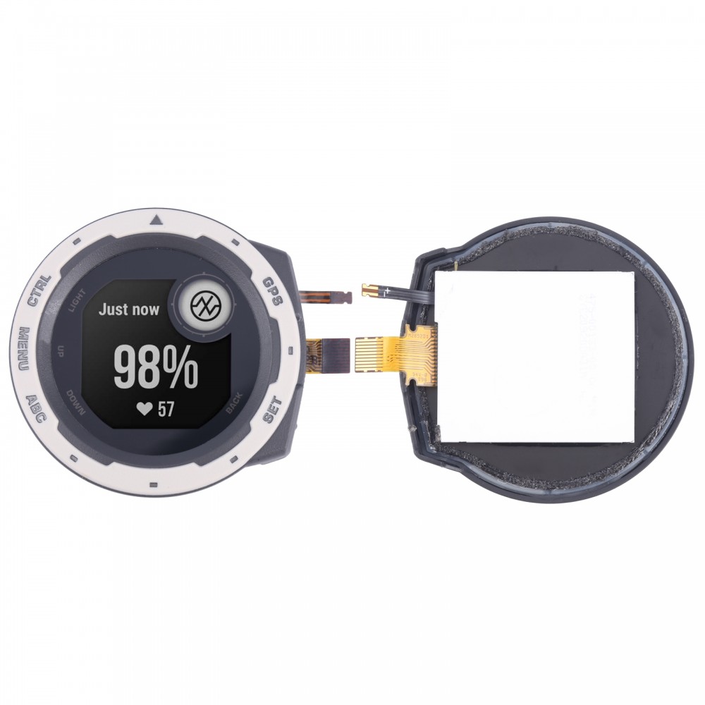 Per schermo LCD originale Garmin Instinct con digitalizzatore assemblaggio completo (bianco)