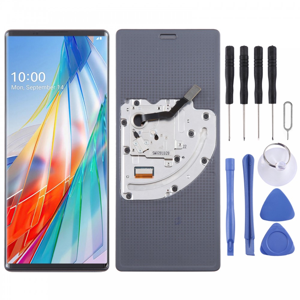 Für LG Wing 5G Original-LCD-Bildschirm mit Digitizer-Vollmontage mit Rahmen