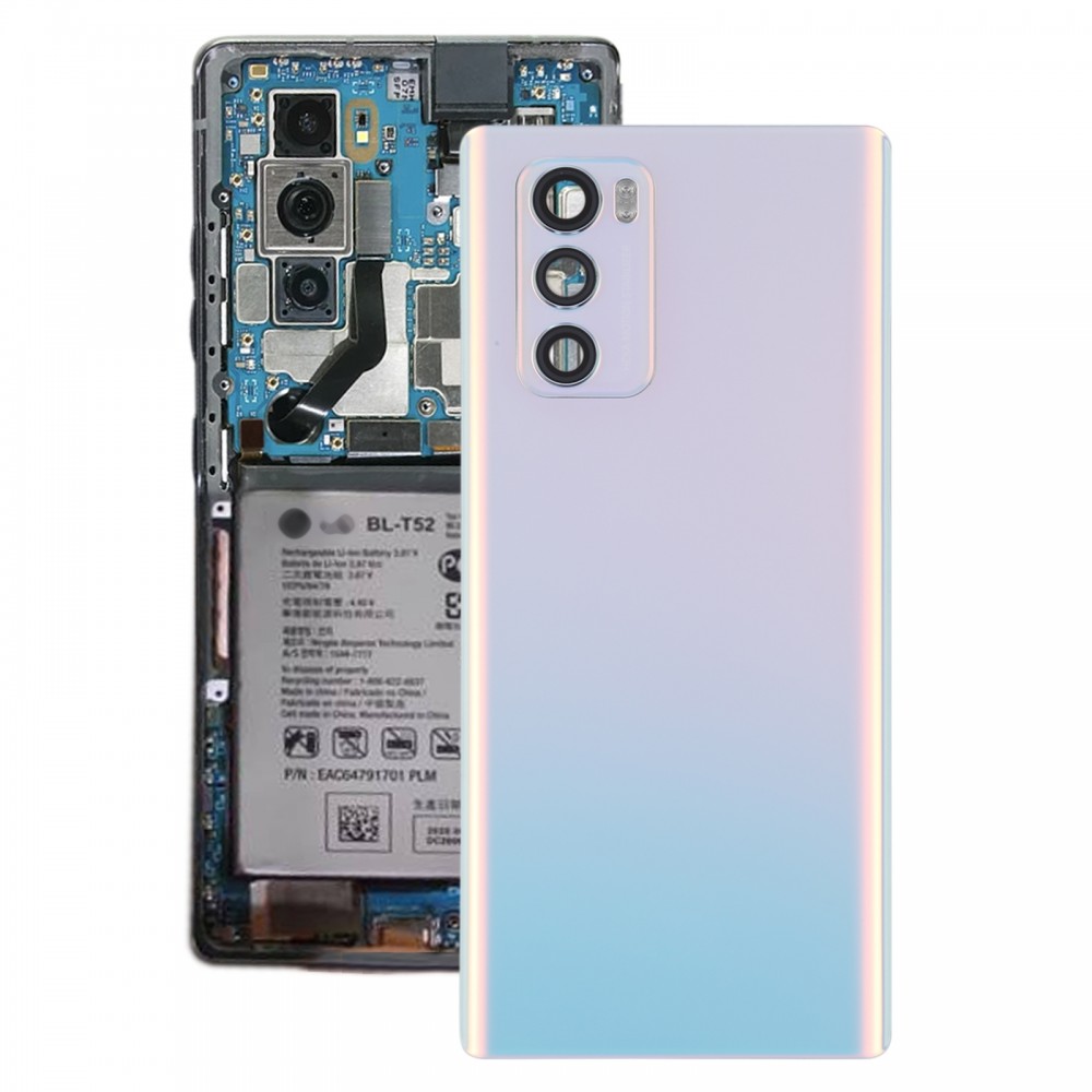 Tapa trasera de batería original para LG Wing 5G LMF100N LM-F100N LM-F100V LM-F100 (blanco)