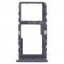 Para TCL 40 XE Bandeja de tarjeta SIM + Micro SD original (negro)