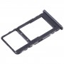 Para TCL 40 XE Bandeja de tarjeta SIM + Micro SD original (negro)