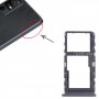 Para TCL 40 XE Bandeja de tarjeta SIM + Micro SD original (negro)