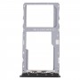 For TCL 20E Original SIM Card Tray + Micro SD Card Tray (Black)
