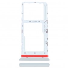 Alcatel 1T 10-tollise 2020 8091 SIM-kaardi salve + Micro SD-kaardi salve jaoks (valge) 