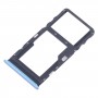 For TCL 20L / 20 Lite Original SIM Card Tray + Micro SD Card Tray (Blue)