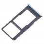 For TCL 20L / 20 Lite Original SIM Card Tray + Micro SD Card Tray (Blue)