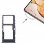 For TCL 20s Original SIM Card Tray + Micro SD Card Tray (Black)