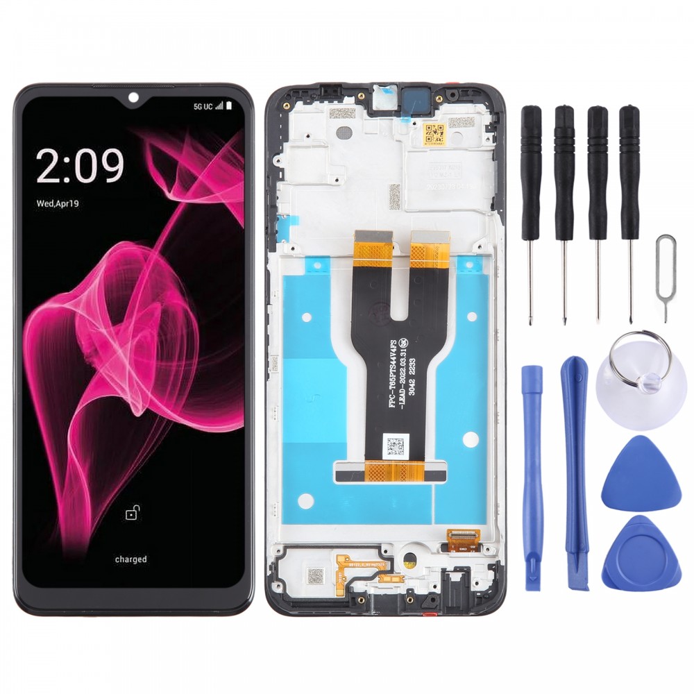Für T-Mobile REVVL 6X 5G LCD-Bildschirm mit Digitizer-Vollmontage