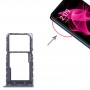 Dla T-Mobile Revvl 6 Taca na kartę SIM + Taca na kartę Micro SD (czarna)