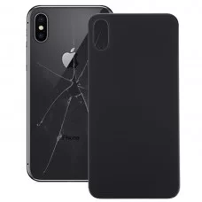 Glasbatterie-rückseitige Abdeckung für iPhone X (Schwarz)