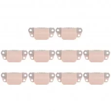 10 db töltőcsatlakozó csatlakozó iPhone 8 Plus / 8 (Gold) 