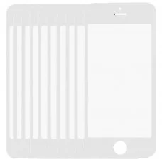 10 PCS для iPhone 5 и 5S переднего экрана внешнего стекла объектива (белого)