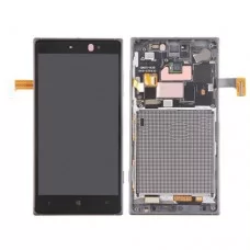 Ekran LCD Full Digitizer Montaż z ramą dla Nokia Lumia 830 (czarny)