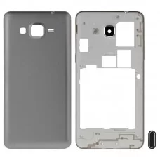 Повна кришка корпусу (середня рамка рамка + батарея задня кришка) + Home Button для Galaxy Гранд Prime / G530 (Dual SIM Card Version) (Сіра)