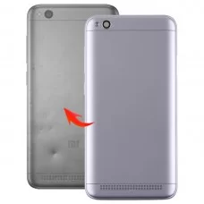 Hátlap Fényképezőgép Objektív és oldalsó gombokkal a Xiaomi redmi 5 (szürke)