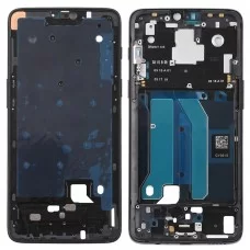Front Housing LCD Frame Bezel Plaadile Side Klahvid OnePlus 6 (härmatanud Black)