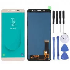 Ekran LCD Full Digitizer Assembly (TFT materiał) dla Galaxy J6 (2018), ON6, J600F / DS, J600G / DS (Gold)