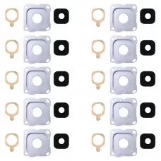 10 PCS Back Camera lunetta e copriobiettivo con Sticker per Galaxy A8 (2016) / A810 (blu)