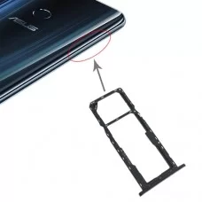 SIM-Karten-Behälter + SIM-Karten-Behälter + Micro-SD-Karten-Behälter für Asus ZenFone Max Pro (M2) ZB631KL (Schwarz)