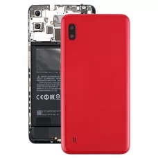 ギャラクシーA10 SM-A105F / DS、SM-A105G / DS（赤）用カメラレンズ＆サイドキーとバッテリー裏表紙
