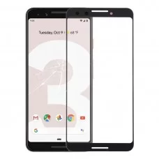 Obiektyw ze szkła zewnętrznego ekranu dla Google Pixel 3 (czarny) 