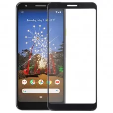 Obiektyw ze szkła zewnętrznego ekranu dla Google Pixel 3a (czarny) 