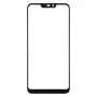 Передній екран Outer скло об'єктива для Asus Zenfone Max (M2) ZB633KL / ZB632KL X01AD (чорний)