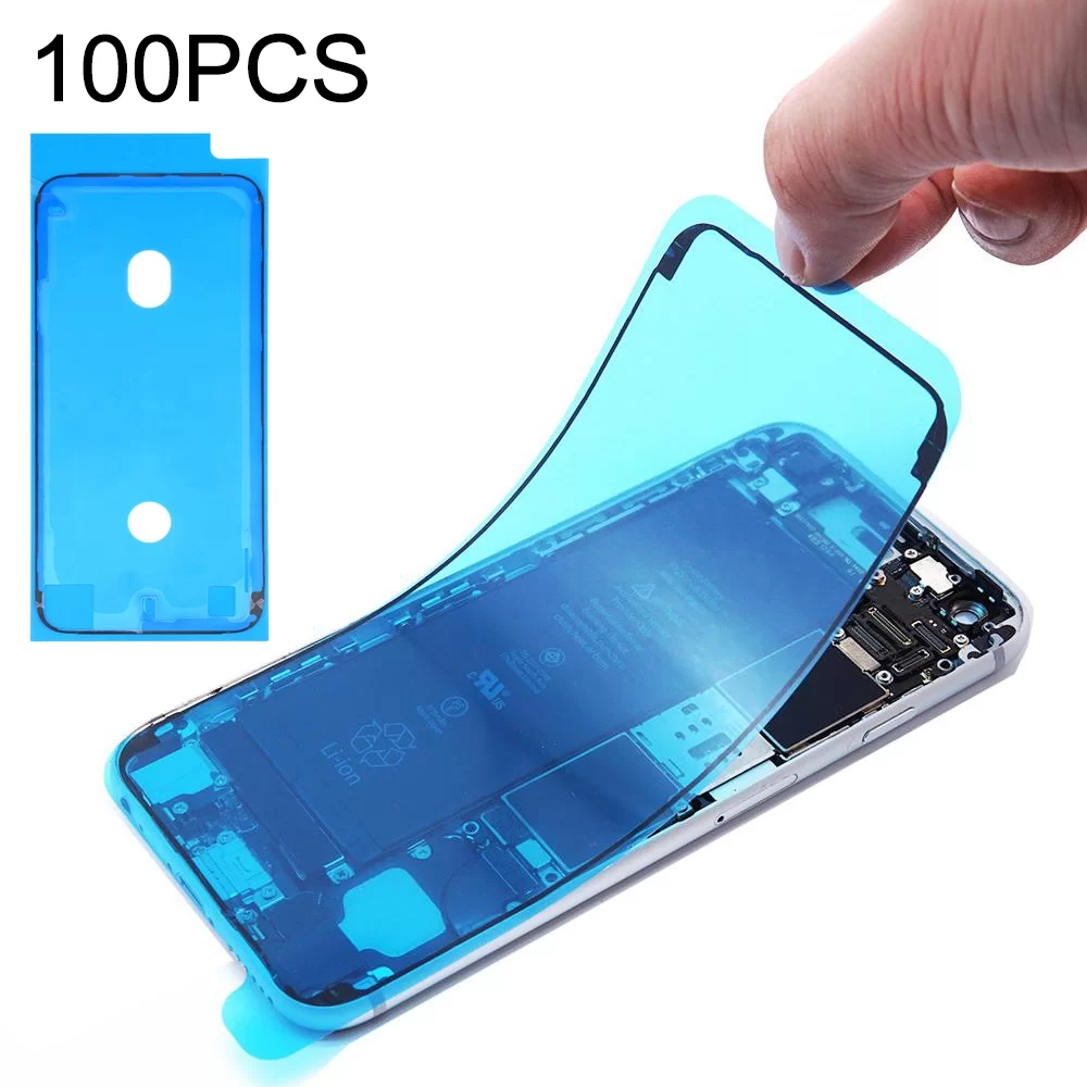 100 бр LCD Frame Bezel Водоустойчиви самозалепващи стикери за iPhone 8